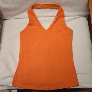 Suzy Shier orange halter top